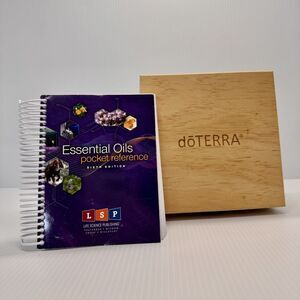 EUC Essential Oils Pocket Reference Guide & dōTERRA Wooden Storage Box Bundle